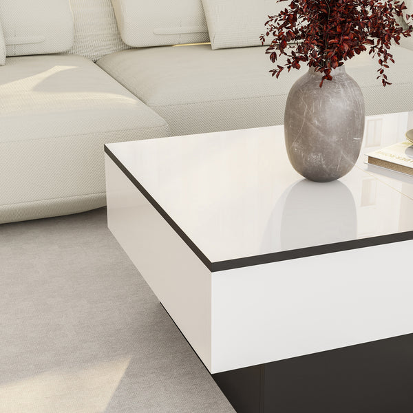 Table basse extensible Lens 80 x 60 x 36 cm [en.casa] 