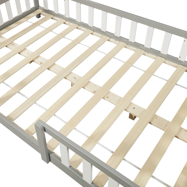 Letto per Cameretta Sisimiut a Forma di Casetta con Materasso [en.casa] [neu.haus]
