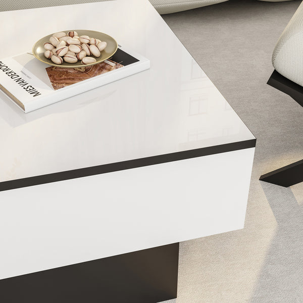 Table basse extensible Lens 80 x 60 x 36 cm [en.casa] 