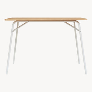 Set da Pranzo Omso Tavolo 110x70 cm e 4 Sedie Imbottite [en.casa]