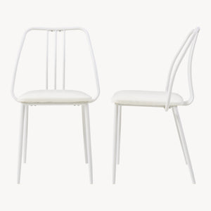 Set da Pranzo Omso Tavolo 110x70 cm e 4 Sedie Imbottite [en.casa]
