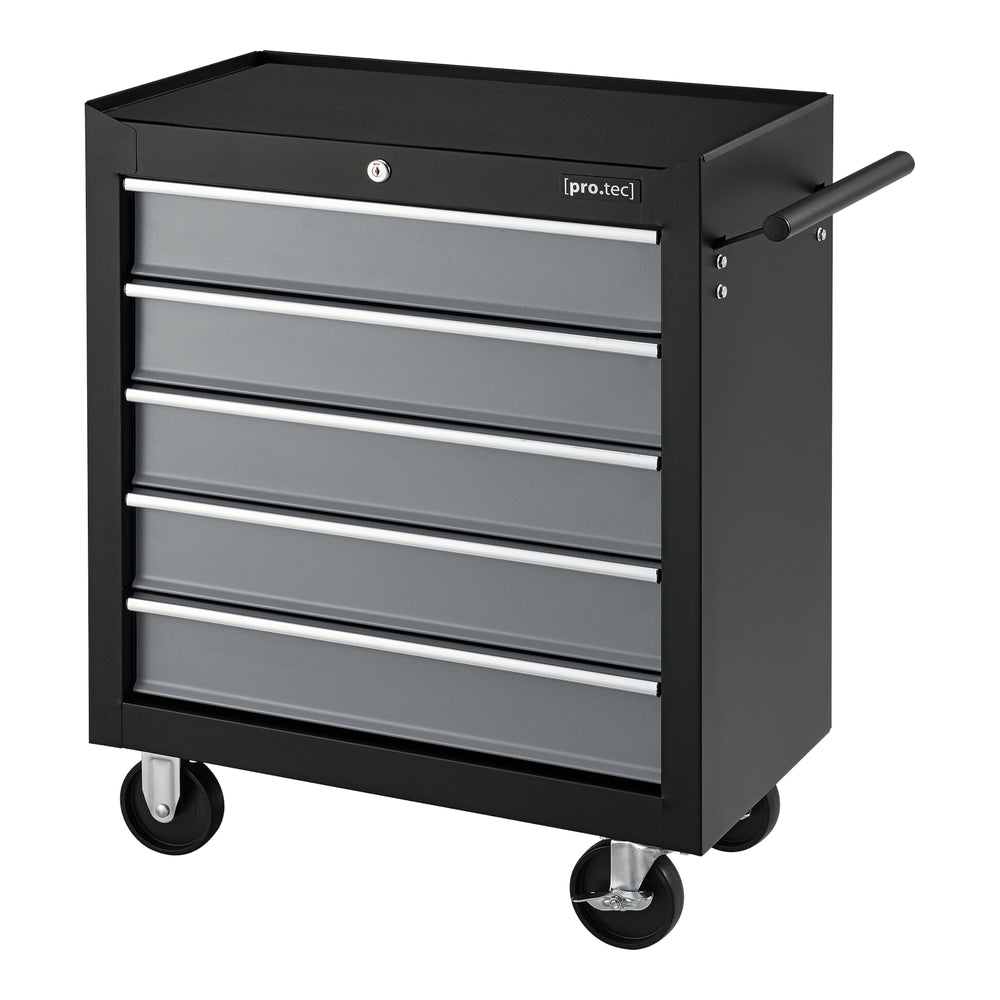Chariot d'Atelier pour Outils Noir Argenté [pro.tec]