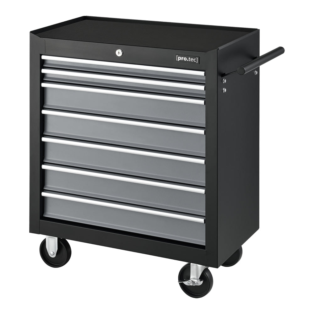 Chariot d'Atelier pour Outils Noir Argenté [pro.tec]