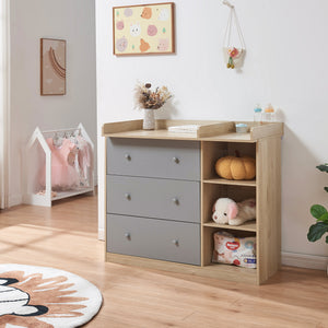 Cassettiera Beldinupp con Piano Fasciatoio Rimovibile 93 x 110 x 55 cm - Vari Colori [en.casa]