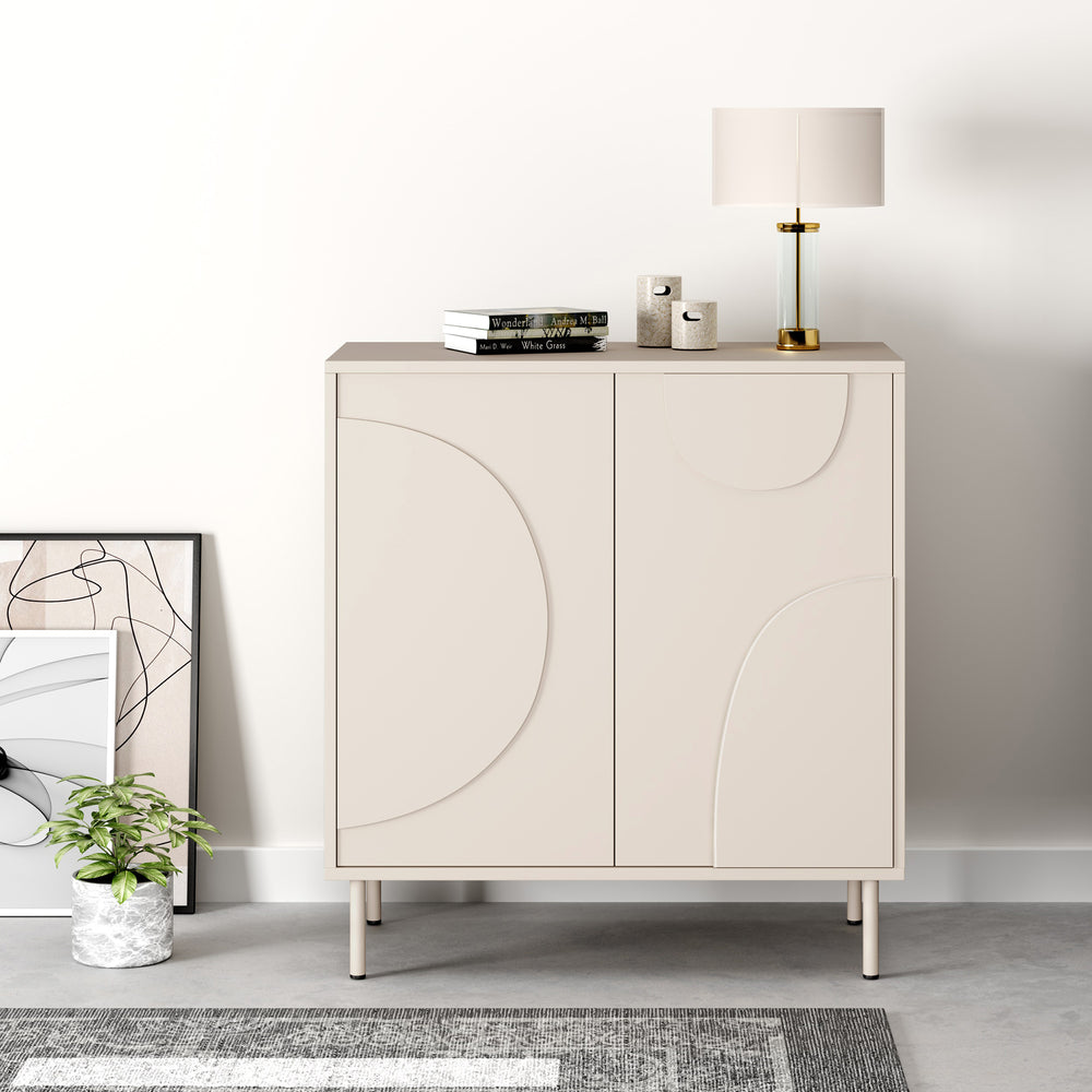 Commode Holea avec 2 portes 75 x 70 x 34 cm [en.casa] 