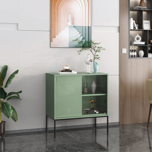 Credenza Eidsvoll 80x45x85cm verde [en.casa] - premiumXL
