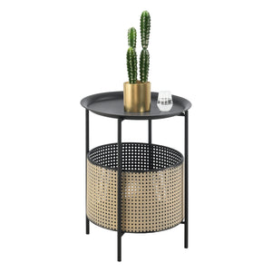 Tavolino Beaumont nero/sabbia varie dimensioni en.casa - premiumXL