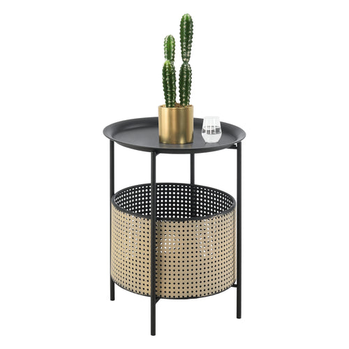 Tavolino Beaumont nero/sabbia varie dimensioni en.casa - premiumXL