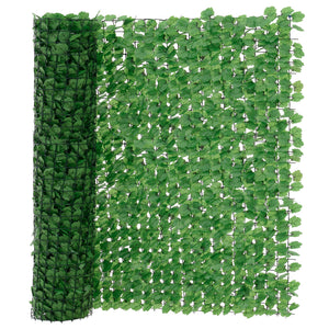 Siepe Artificiale Efeu con Foglie Sintetiche per Recinto Balcone Ringhiera Tappetino Verde [neu.haus]