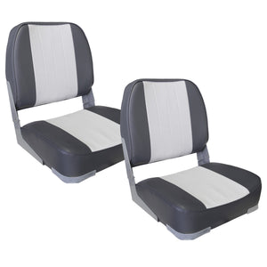 [pro.tec] 2x Sedile barca (colore eleggibile) - di similpelle impermeabile / sedile timone / impermeabile / imbottito / sedile pescatore / persistente ad UV