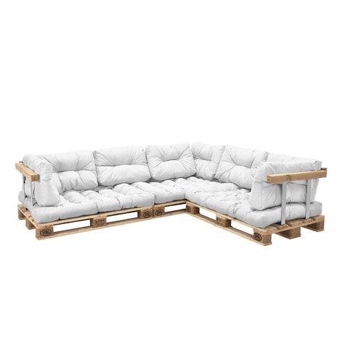 Cuscini per pallet da interno Mogán cuscino da seduta cuscino per schienale in diversi colori [en.casa] - premiumXL