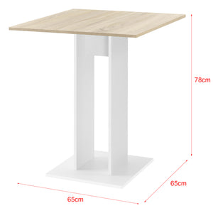 Tavolo Quadrato Lindesnes da Cucina Pranzo Bar 65 x 65 x 78 cm - Vari Colori [en.casa]