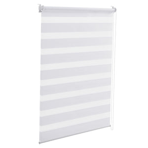 [neu.holz] store enrouleur zébré store enrouleur duo / double  [9 Tailles ][3 Couleurs]protection contre le soleil et la lumière - sans perçage