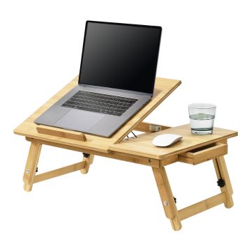 Bambus Laptoptisch Trysil 55x35x28cm [en.casa]