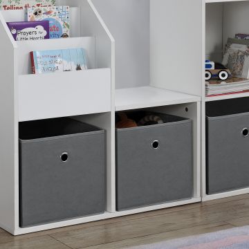 Faltbox 10er-Set 30x30x28 cm Vliesstoff versch. Farben en.casa