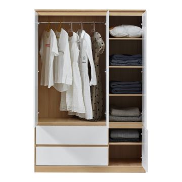 Kleiderschrank Bastheim 176x120x52 cm 6 Fächer [en.casa]