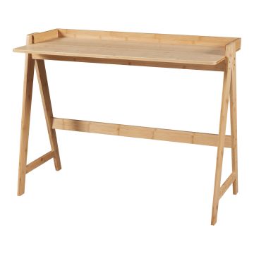 Schreibtisch Härryda Bambus 107x47x81 cm Natur [en.casa]