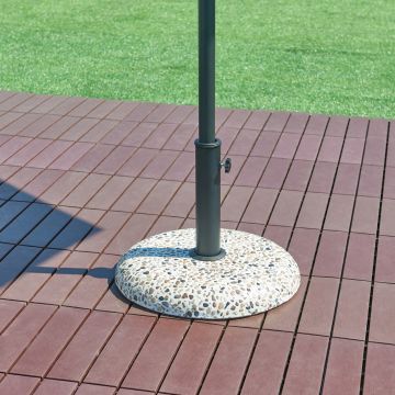 Sonnenschirmständer Bitritto Beton Ø45x6cm Steinoptik 20 kg [casa.pro]