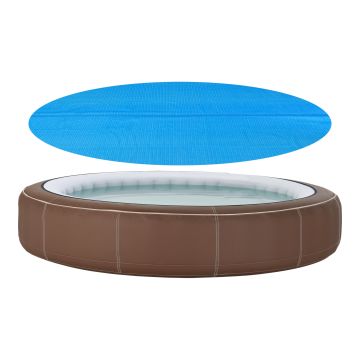 Solar Poolabdeckung ⌀305 cm Blau [en.casa]