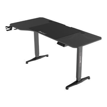 Höhenverstellbarer Tisch Oxnard elektrisch 160x75cm Schwarz [pro.tec]