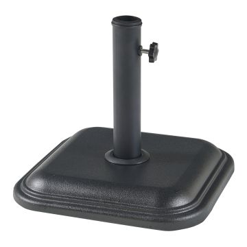 Sonnenschirmständer Biccari Beton 35x35x4,5cm Schwarz 11 kg [casa.pro]