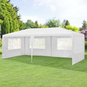 Pavillon Wedau 600x300x255 cm Weiß casa.pro