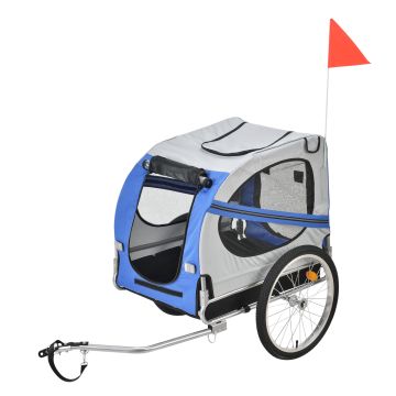 Fahrradanhänger Max 26 kg Hunde Transport Blau pro.tec