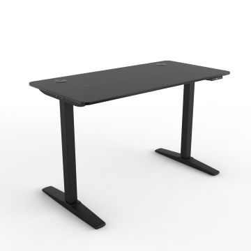 Höhenverstellbarer Tisch Kento 120x60cm Schwarz [pro.tec]