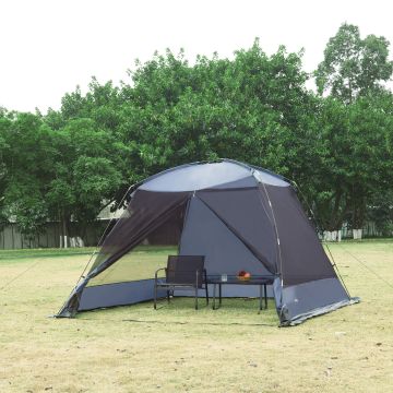 Netzpavillon Beekdaelen 305x305x213cm Grau [pro.tec]