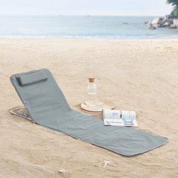 Strandmatte Cellorigo 2er Set Dunkelgrau [en.casa]