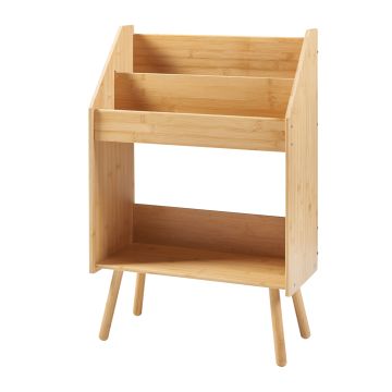 Beistelltisch Inderøy 80x50x25 cm Bambus [en.casa]