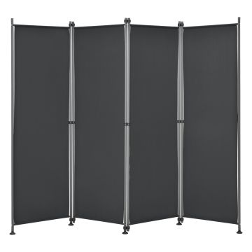 Trennwand Modica Outdoor 170x215 cm Schwarz pro.tec