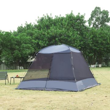 Netzpavillon Beekdaelen 305x305x213cm Grau [pro.tec]