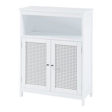 Badschrank Karlsøy 80x60x28cm Weiß [en.casa]