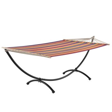 XXL Hammock Kungälv 150x290 cm with frame Multicoloured casa.pro *47297240*