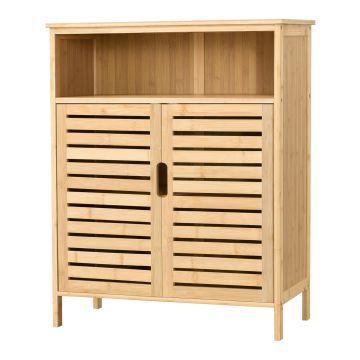 Bambus Badezimmerschrank Eslöv 81x65,5x31 cm [en.casa]