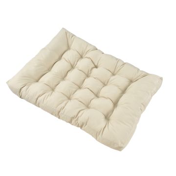 Sitzkissen für Palettenmöbel Comfy 80x120x12 cm Beige [en.casa]