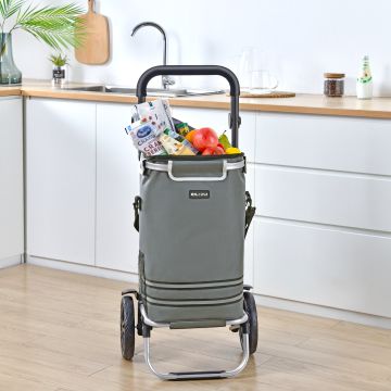 Einkaufstrolley Namborn 41 Liter bis 20 kg Dunkelgrau [en.casa]