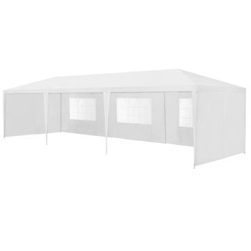 Pavillon Wedau 900x300x255 cm Weiß casa.pro