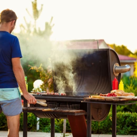 Grillen auf der Gartenparty